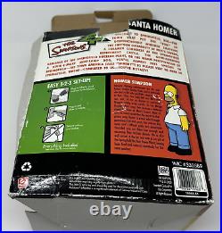 Gemmy The Simpsons Santa Homer 4 ft Tall Airblown Lit Inflatable Ho Ho Ho + Box