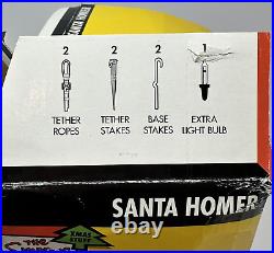 Gemmy The Simpsons Santa Homer 4 ft Tall Airblown Lit Inflatable Ho Ho Ho + Box