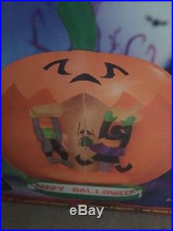 Gemmy airblown inflatable halloween Rotating Globe Witch Rare
