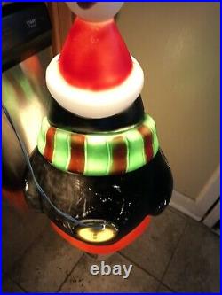 General Foam 28 Chilly Willy Penguin Blow Mold Lighted Christmas Decoration Gd+