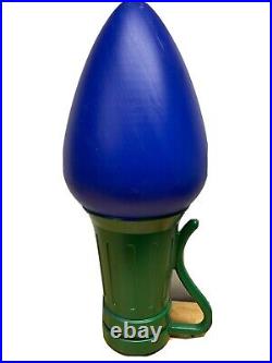 General Foam 28 Giant Blue C-7 Christmas Light Bulb Blow Mold Works