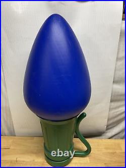 General Foam 28 Giant Blue C-7 Christmas Light Bulb Blow Mold Works