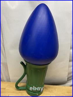 General Foam 28 Giant Blue C-7 Christmas Light Bulb Blow Mold Works