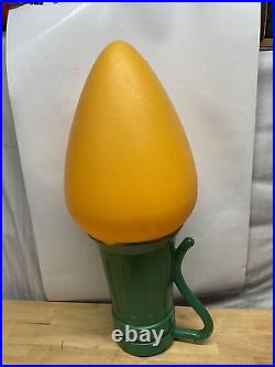 General Foam 28 Giant Yellow C-7 Christmas Light Bulb Blow Mold Works