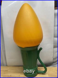 General Foam 28 Giant Yellow C-7 Christmas Light Bulb Blow Mold Works