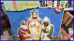 General Foam Three Wise Men Blow Molds Nativity Set Christmas Yard Decor