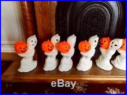 General Plastics Blow Mold Halloween Ghosts with Pumpkin Outdoor/Indoor light ups