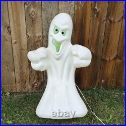Ghost Blow Mold Vintage Empire 36 Lights Up Yard Decor Halloween Green Eyes