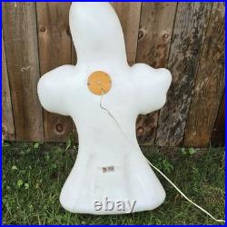 Ghost Blow Mold Vintage Empire 36 Lights Up Yard Decor Halloween Green Eyes