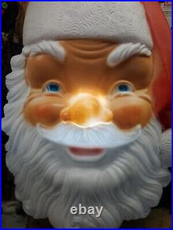 Giant 34 General Foam Santa Head Blow Mold Rare HTF