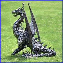 Giant Metal Dragon 52 Inches Tall DRACO Halloween