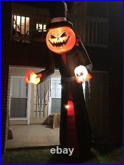 Giant Towering 12' Grim Reaper Halloween Airblown Inflatable Light NO BOX