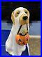 Golden Retriever Halloween Dog Blow Mold Ghost LED Lit 2024 Home Depot 2.5 Ft