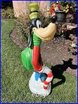 Goofy Disney Blow Mold-Santa's Best, All Original, 36, Excellent Condition