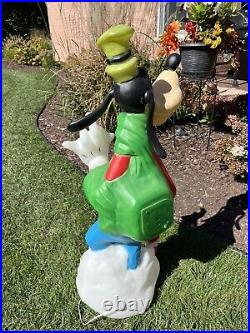 Goofy Disney Blow Mold-Santa's Best, All Original, 36, Excellent Condition