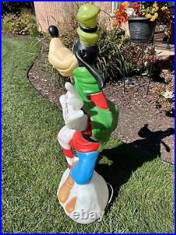 Goofy Disney Blow Mold-Santa's Best, All Original, 36, Excellent Condition