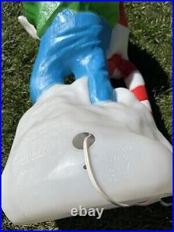 Goofy Disney Blow Mold-Santa's Best, All Original, 36, Excellent Condition