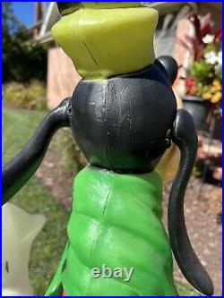 Goofy Disney Blow Mold-Santa's Best, All Original, 36, Excellent Condition