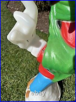 Goofy Disney Blow Mold-Santa's Best, All Original, 36, Excellent Condition