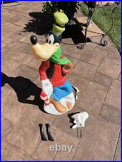 Goofy Disney Blow Mold-Santa's Best, All Original, 36, Excellent Condition