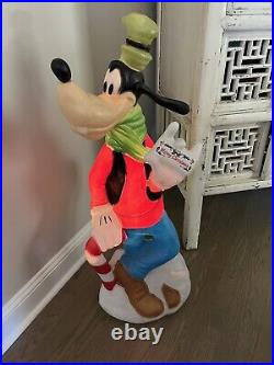 Goofy Disney Blow Mold-Santa's Best, All Original, 36, Excellent Condition