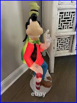 Goofy Disney Blow Mold-Santa's Best, All Original, 36, Excellent Condition