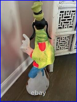 Goofy Disney Blow Mold-Santa's Best, All Original, 36, Excellent Condition