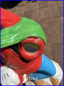 Goofy Disney Blow Mold-Santa's Best, All Original, 36, Excellent Condition