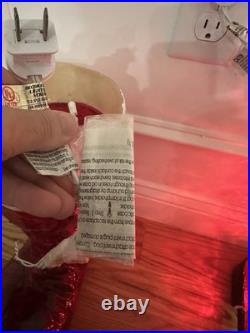 Grandin Road Illuminated Santa Boots Christmas Indoor Outdoor Decoration