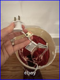 Grandin Road Illuminated Santa Boots Christmas Indoor Outdoor Decoration