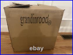 Grandin Road Illuminated Santa Boots Christmas Indoor Outdoor Decoration