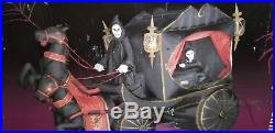 Grim Reaper Double Horse Carriage Halloween inflatable