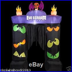 HALLOWEEN 114 INFLATABLE ARCHWAY With BLINKING EYES SKULL TOP YARD DECOR GEMMY