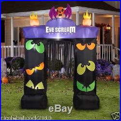 HALLOWEEN 114 INFLATABLE ARCHWAY With BLINKING EYES SKULL TOP YARD DECOR GEMMY