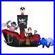 HALLOWEEN 9 Ft ANIMATED SKELETON PIRATE SHIP OCTOPUS Airblown Inflatable