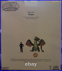 HALLOWEEN ANIMATED DRAGON FIRE & ICE 12. FT Inflatable airblown