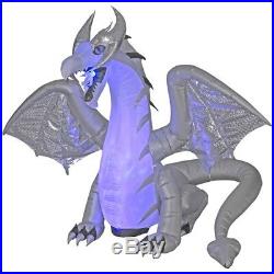HALLOWEEN Projection ANIMATED Wings DRAGON Air Blown Inflatable 8 FT NEW DESIGN