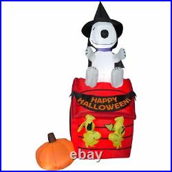 HALLOWEEN SNOOPY WITCH WOODSTOCK DOG HOUSE Inflatable airblown