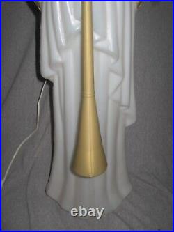 HTF Vintage TPI Lighted Blow Mold 34 Angel with Horn Holiday Christmas Nativity