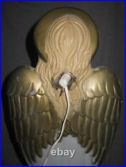 HTF Vintage TPI Lighted Blow Mold 34 Angel with Horn Holiday Christmas Nativity