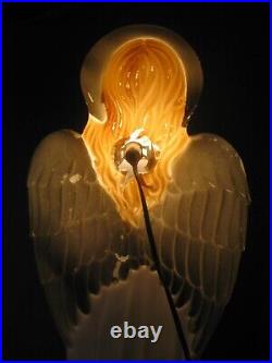 HTF Vintage TPI Lighted Blow Mold 34 Angel with Horn Holiday Christmas Nativity