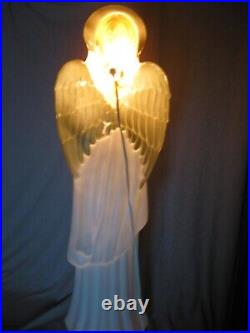 HTF Vintage TPI Lighted Blow Mold 34 Angel with Horn Holiday Christmas Nativity