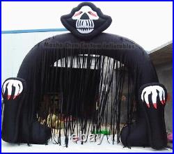 HUGE 16.4 FT Wide Halloween Inflatable Skeleton Ghost Reaper Archway Airblown