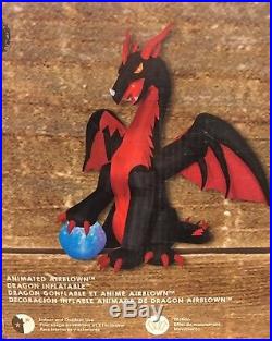 HUGE ANIMATED DRAGON With SWIRLING BALL Gemmy Halloween Airblown Inflatable Decor