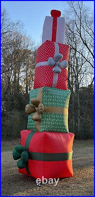 HUGE LIGHTED 20 FT Gemmy AIRBLOWN Inflatable Colossal Christmas Stacked Presents