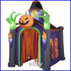 Halloween 10.5FT LIGHTED MUSICAL Inflatable HAUNTED HOUSE Airblown Lighted Yard