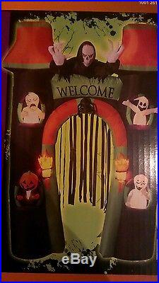 Halloween 10 Ft Archway Arch Reaper Gate Inflatable Airblown Yard Decoration