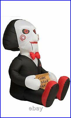 Halloween 7 FT SAW BILLY PUPPET HORROR MOVIE AIRBLOWN INFLATABLE YARD DECORATION