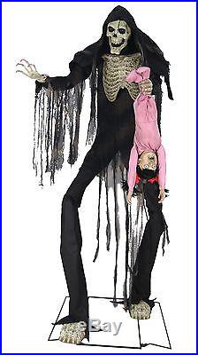 Halloween 84 Animated Towering Boogey Man With Kid Prop
