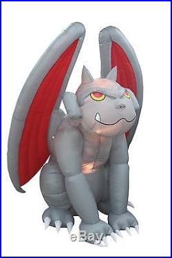 Halloween Air Blown Inflatable Yard Party Blowup Decoration Gargoyle Monster LED
